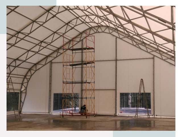 Шатровые ангары в Тейково