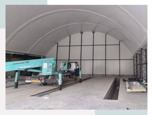 Внутреннее оснащение ангаров в Тейково