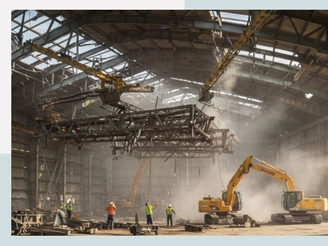 Демонтаж ангаров в Тейково от 652 руб. за м²